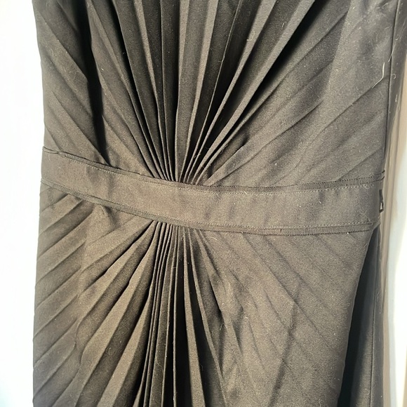 Ted Baker Shift Dress 2 Pleated Suiting Black - Picture 2 of 7